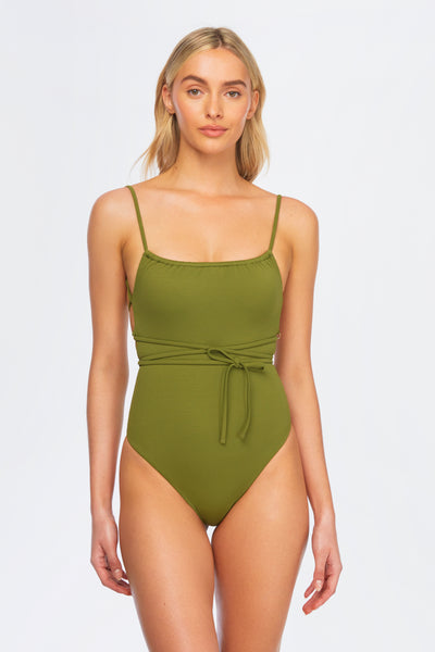 Colette One-Piece Textured Olive